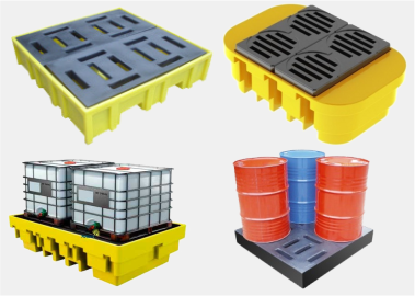 Pallets de Contenção e Porta Pallets para Tambores